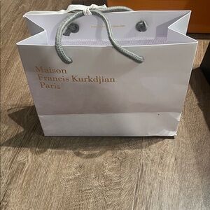 Maison Francis Kurkdjian White and Gold Gift Bag